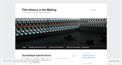 Desktop Screenshot of filmhistoryinthemaking.com